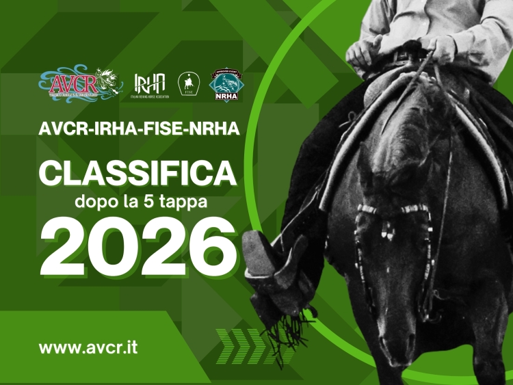 Classifica dopo la 5 tappa AVCR-IRHA-FISE-NRHA 2026